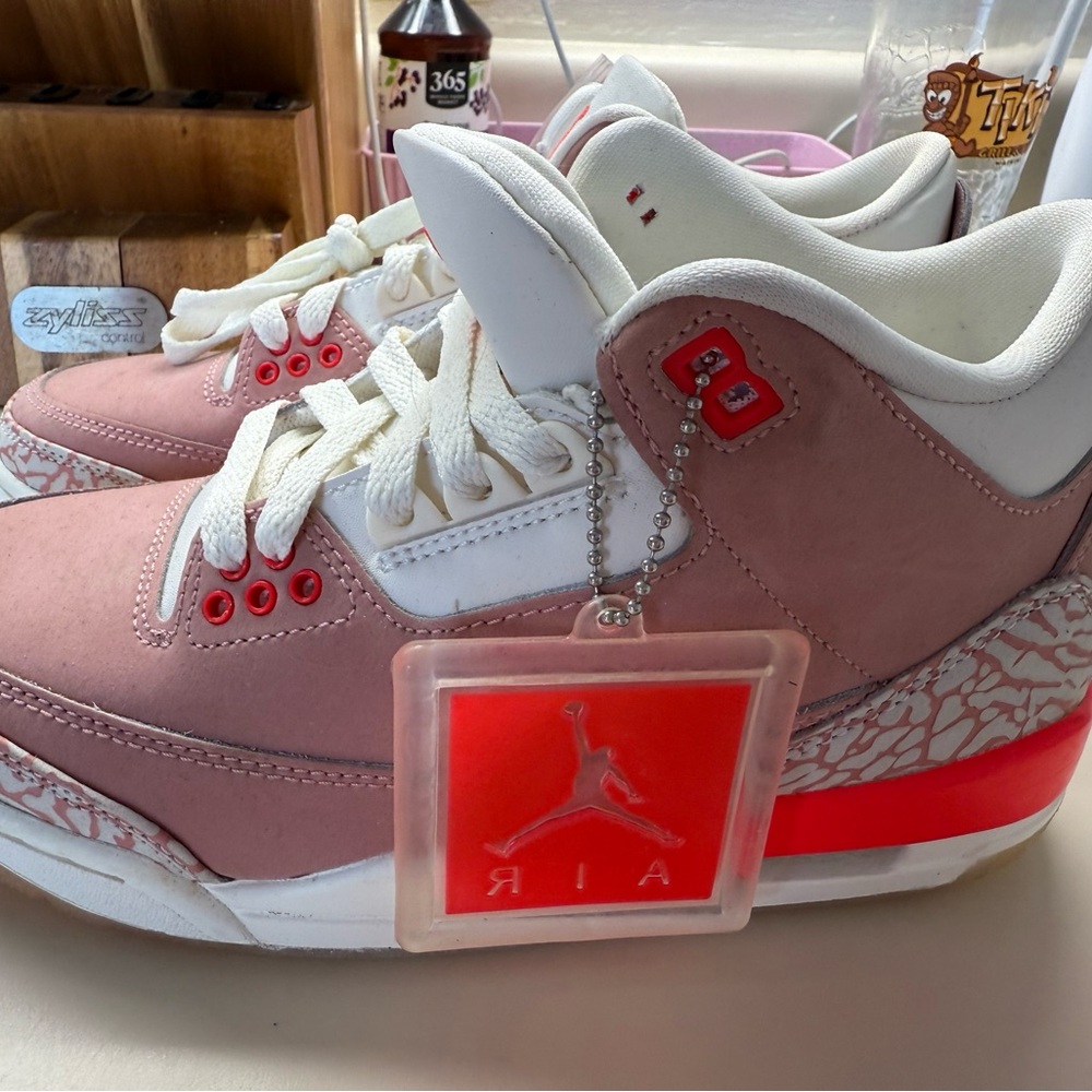 Jordan Athletic Shoes - Pink and White